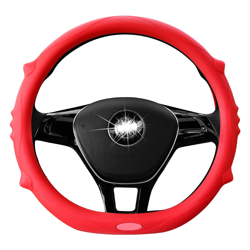 Buy Fashion Design Silicone Car Steering Wheel Cover