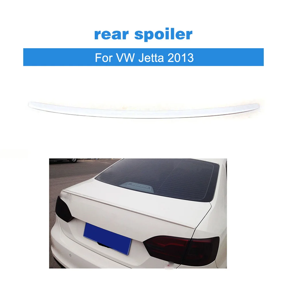 

ABS White Painted Trunk Boot Spoiler Wing Lip Fit For VW Jetta 2013
