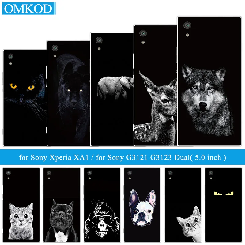 

For Sony Xperia XA1 Z6 Phone Cases Soft TPU Fundas Silicone Gloomy Back Cover Shell for Sony XA1 G3121 G3112 G3123 G3116 Dual
