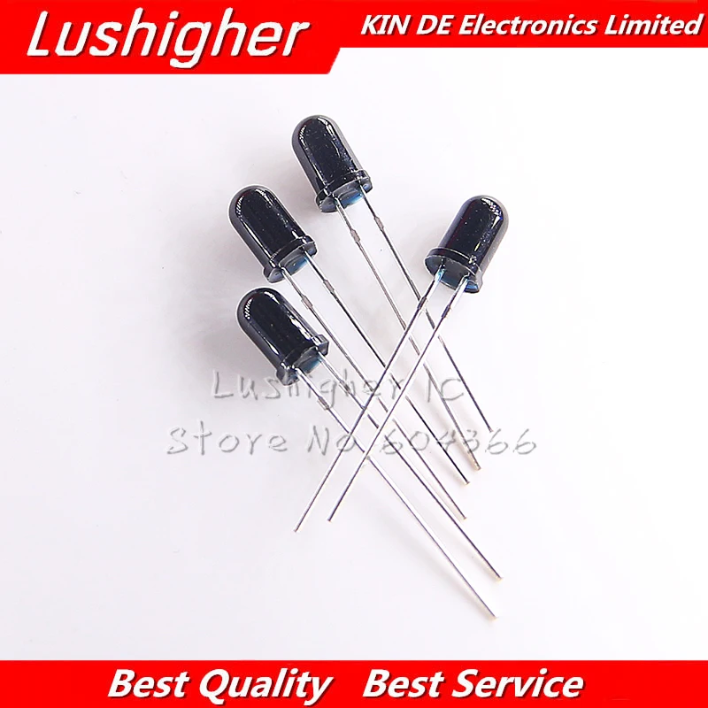 

100pcs LED 5mm 940nm IR Receiving Diode Round Tube Light LED Free Shipping