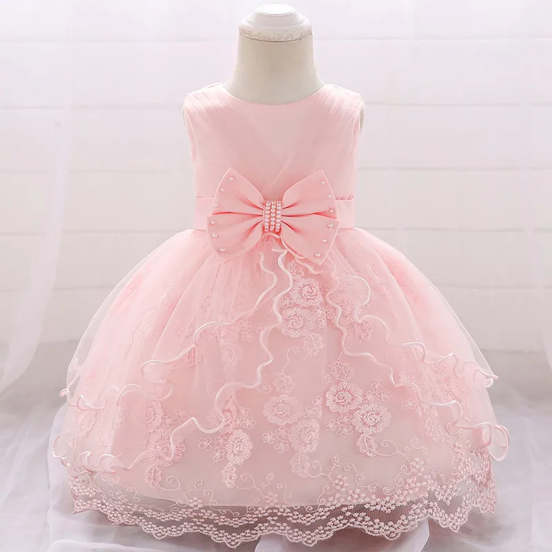 Новинка года, платье с цветочным рисунком для маленьких девочек платья на день рождения для маленьких девочек возрастом от 9 месяцев до 24 месяцев, 1 год Vestido, платье принцессы для рождественской вечеринки - Цвет: as picture