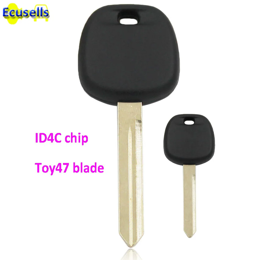 

Transponder ignition blank key fob for Toyota Corolla Yaris Avensis with uncut TOY47 blade with ID4C 4C chip