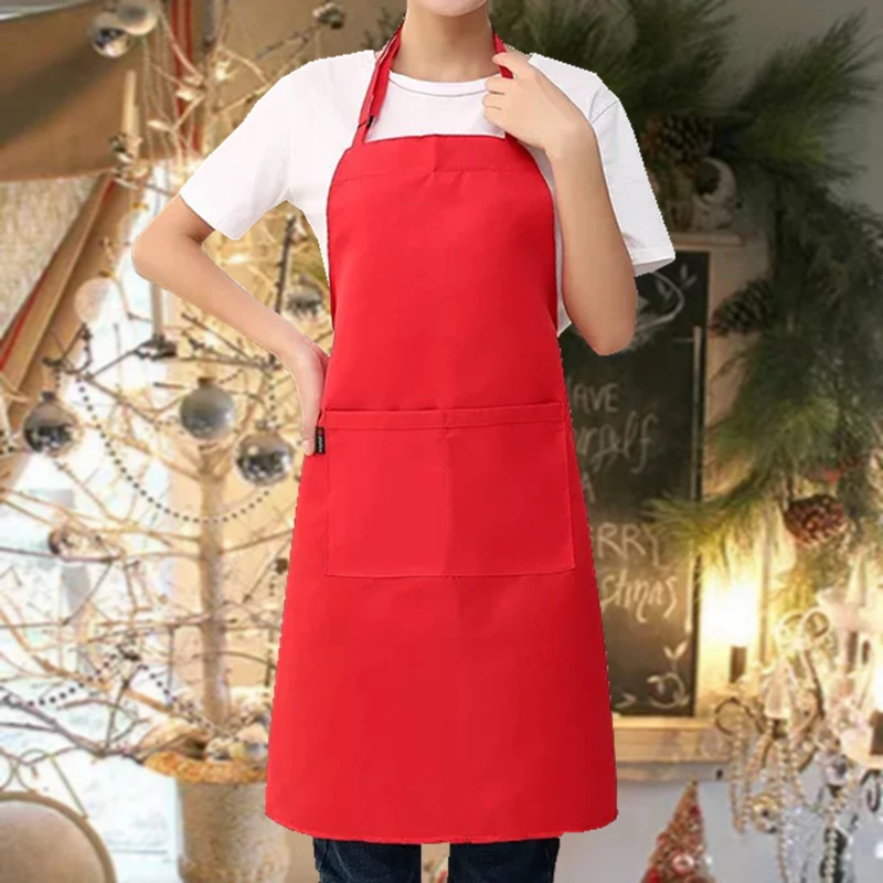 New hot lady fashion women men's adjustable cotton high quality kitchen apron for cooking bake restaurant apron