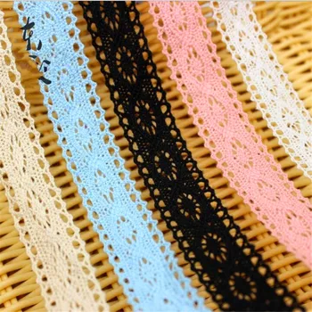 

23mm crocheted cotton lace ribbon handmade craft garments accessories CX75