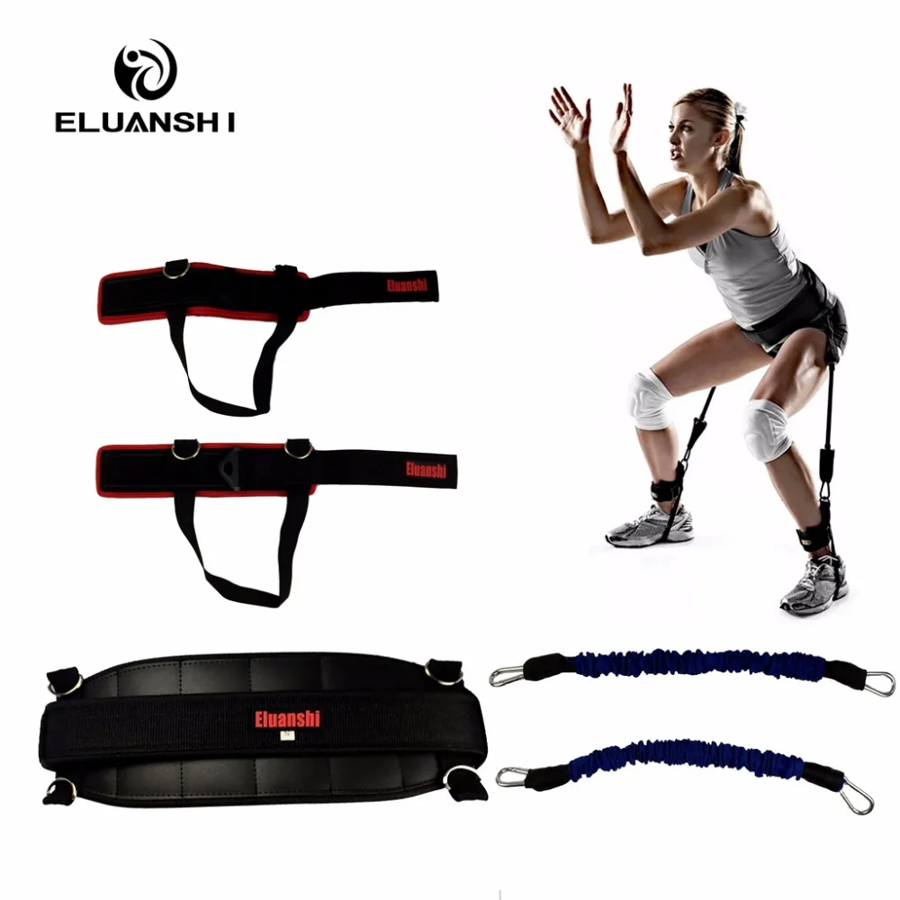 Fitness Bounce Trainer Rope Resistance Band Basketball Tennis Running