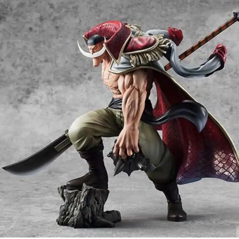 

One Piece Edward Newgate Action Figures 30cm Plus Size Fighting Ver Toys White Moustache