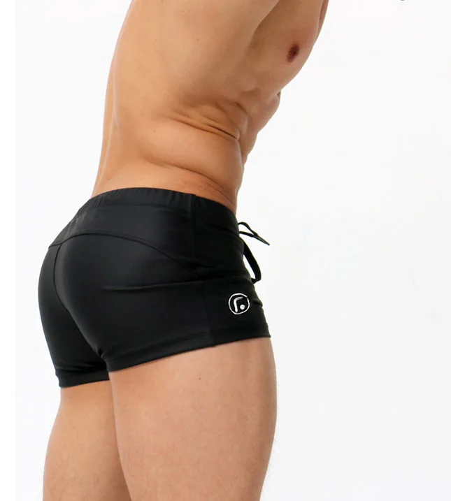 Boxer shorts swim trunks swim shorts GANYANR Brand Sexy Men Swimwear Brazilian Classic Cut Swimsuits Swimming Briefs Gay Swim Boxers Swimming Trunks Surf Boardshorts
