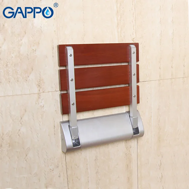 Go Wall Mounted Shower Seats Solid Wood Folding Chair Go Wall Mounted Shower Seats Solid Wood Folding Chair Stool Toilet Seat Bath Bench