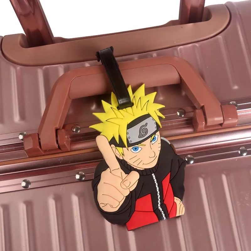 

Travel Accessories ID Address Holder Baggage Label Anime Cartoon Uzumaki Naruto Luggage Tag Name Tag