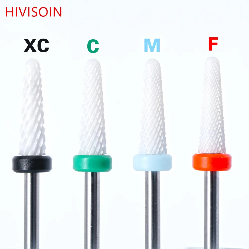 

Cone Bit - White - HIVISOIN - Ceramic Nail Drill Bit