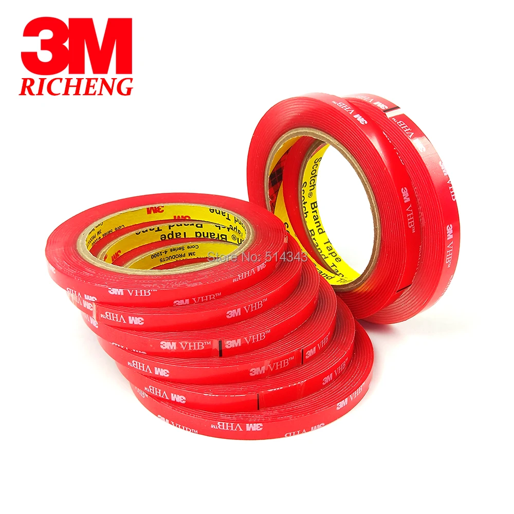 10MMX33M 3M VHB tape 4910 Clear for glass,metal,1.0mm Free shipping