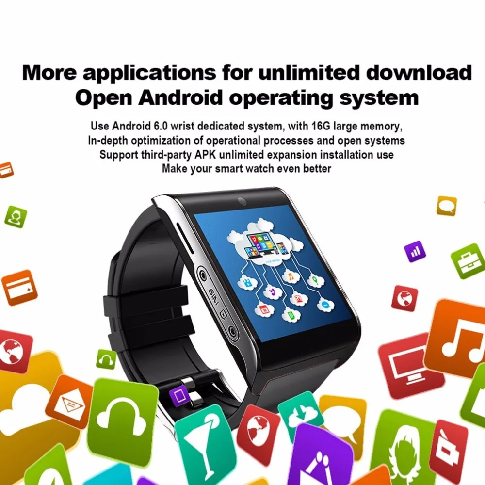 

DM2018 1.54inch GPS Sports 4G Smart Band Bluetooth 4.0 Heart Rate Monitor Pedometer For Android 6.0 Wristwatch for ios