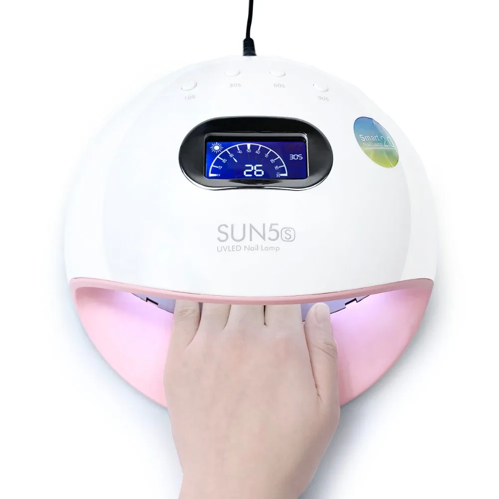 

NEW YUJIA SUN5s 72W UV LED Lamp Nail Dryer Dual UV Lamp For Curing UV Gel Nail Polish With Sensor Smart Timer Lamp for Nails