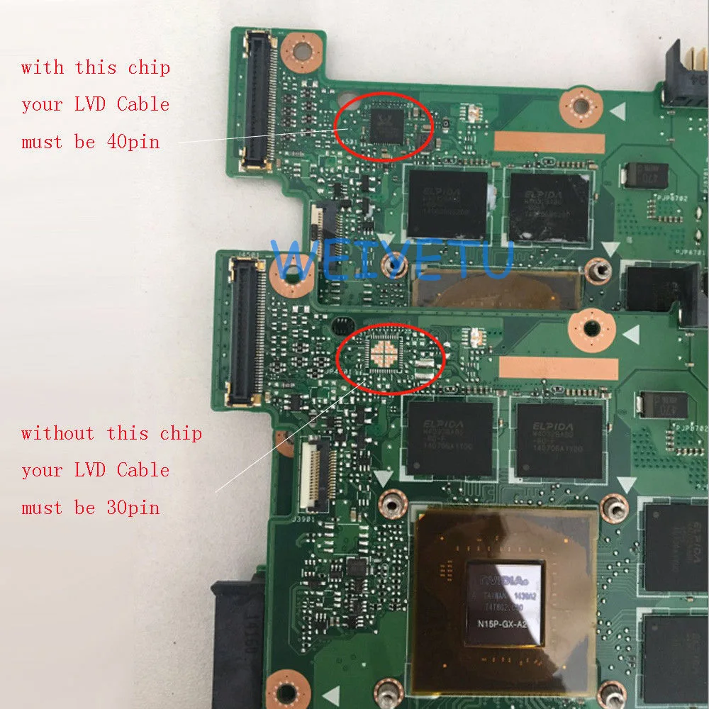 G771JM i7 Материнская плата для ноутбука ASUS DDR3L с ядром 4710 GeForce GTX 860 M/4G материнская