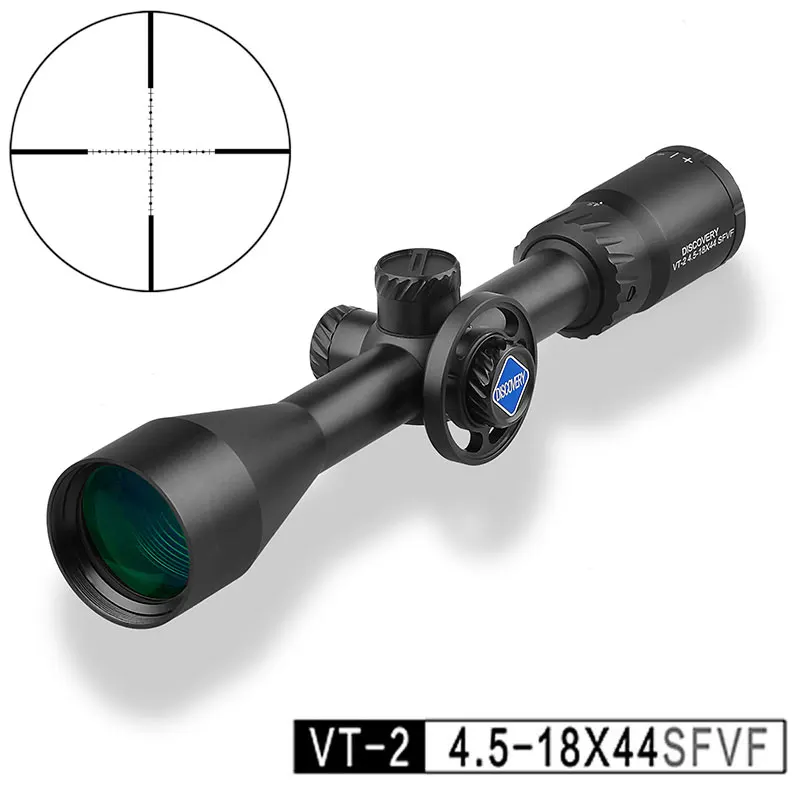 

Discovery VT-2 4.5-18X44SFVF Hunting Scope Military Tactical Equipment Riflescopes 1/8MOA Hand Wheel Optics For Air Rifle