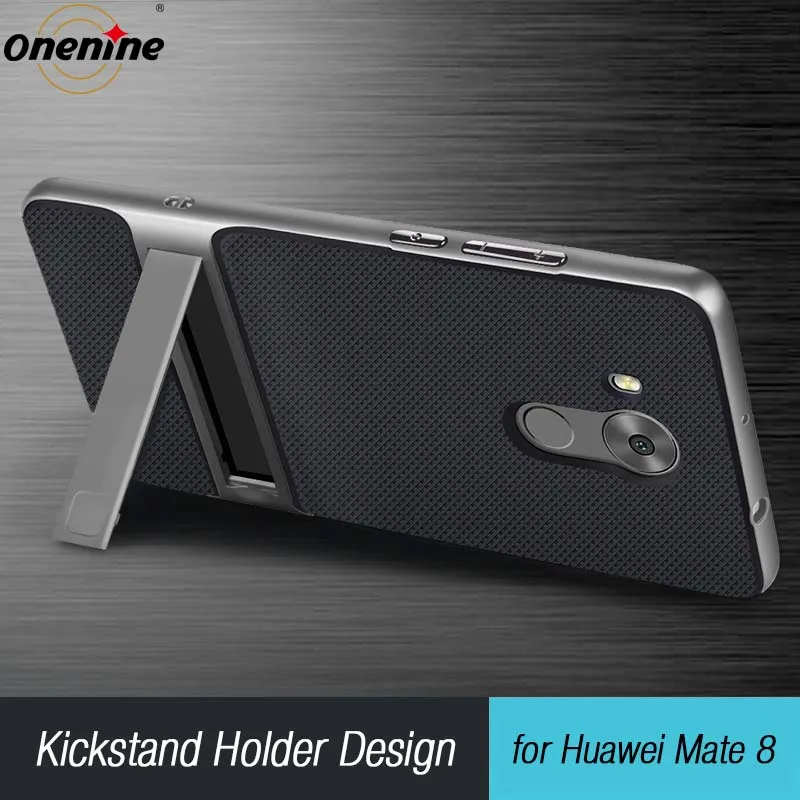 Новый 3D чехол с подставкой для Huawei Mate 8 силиконовый 6.0 из ТПУ и поликарбоната 360