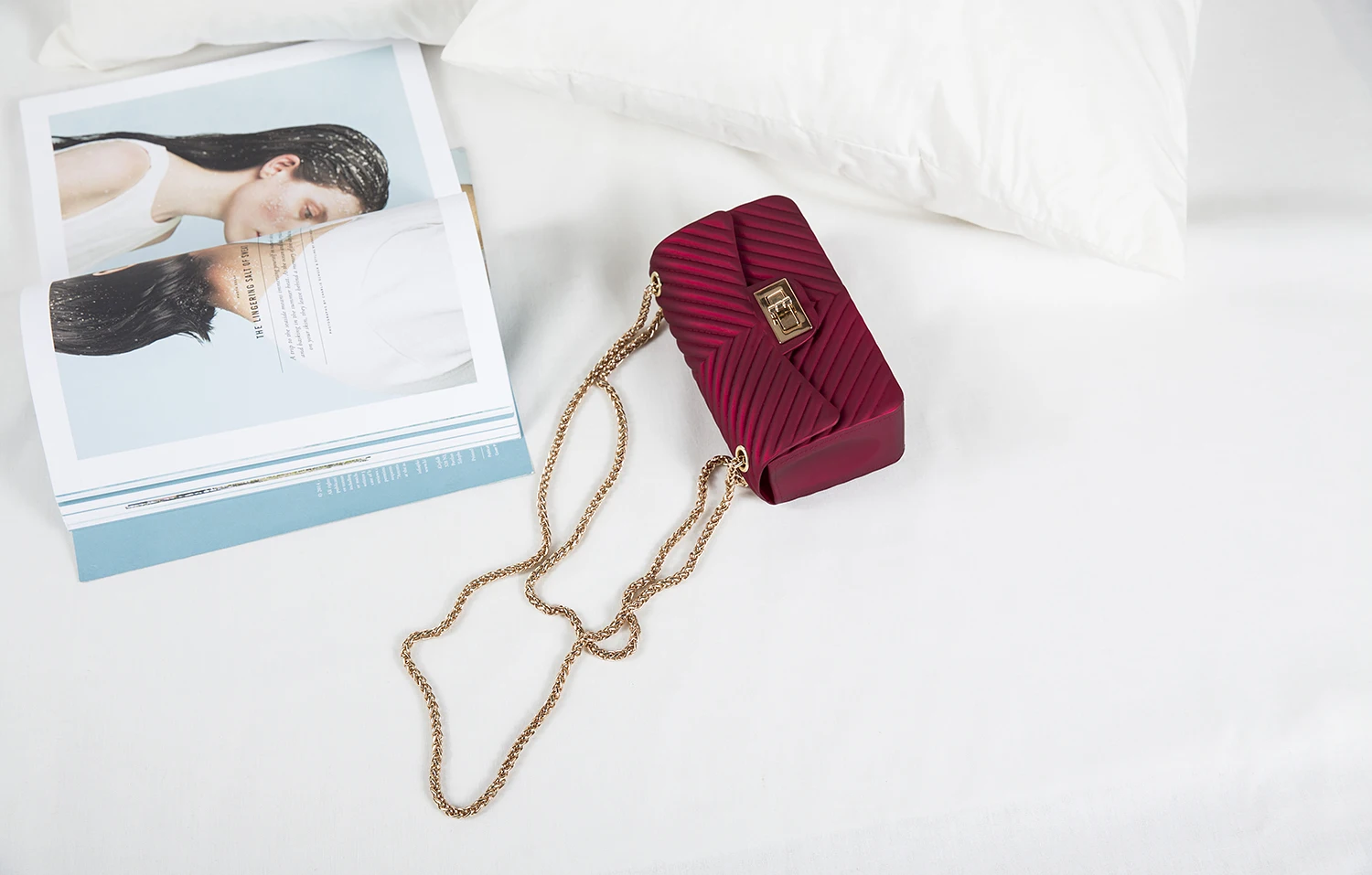 TekiEssica сумка-портфель винно-красная Желейная Прозрачная ПВХ сумка конфетного цвета мини-хлопушка сумка женская сумка через плечо