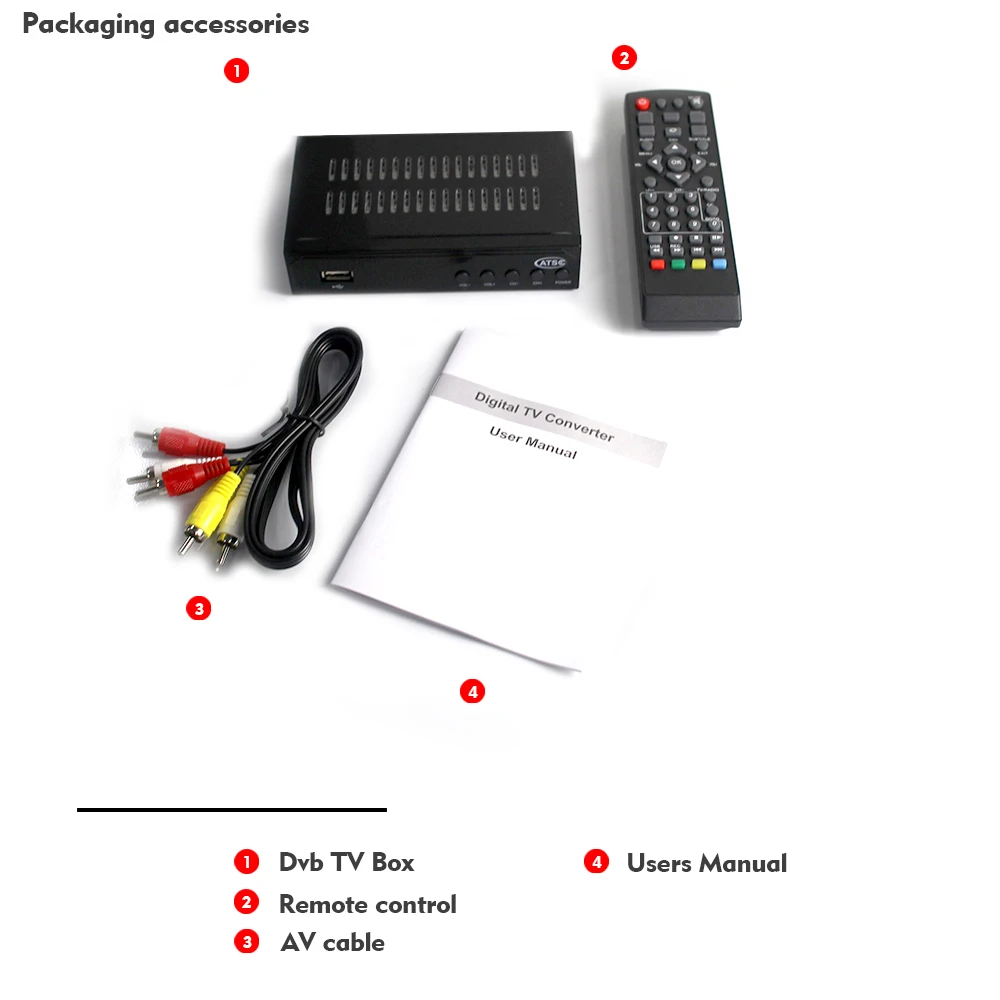 Vmade ATSC наземный приемник телевизионная приставка DVB ATSC ТВ-тюнер Поддержка PVR EPG Dolby для США/Мексика/Канада/Южная комплект в Корейском стиле верхние коробки