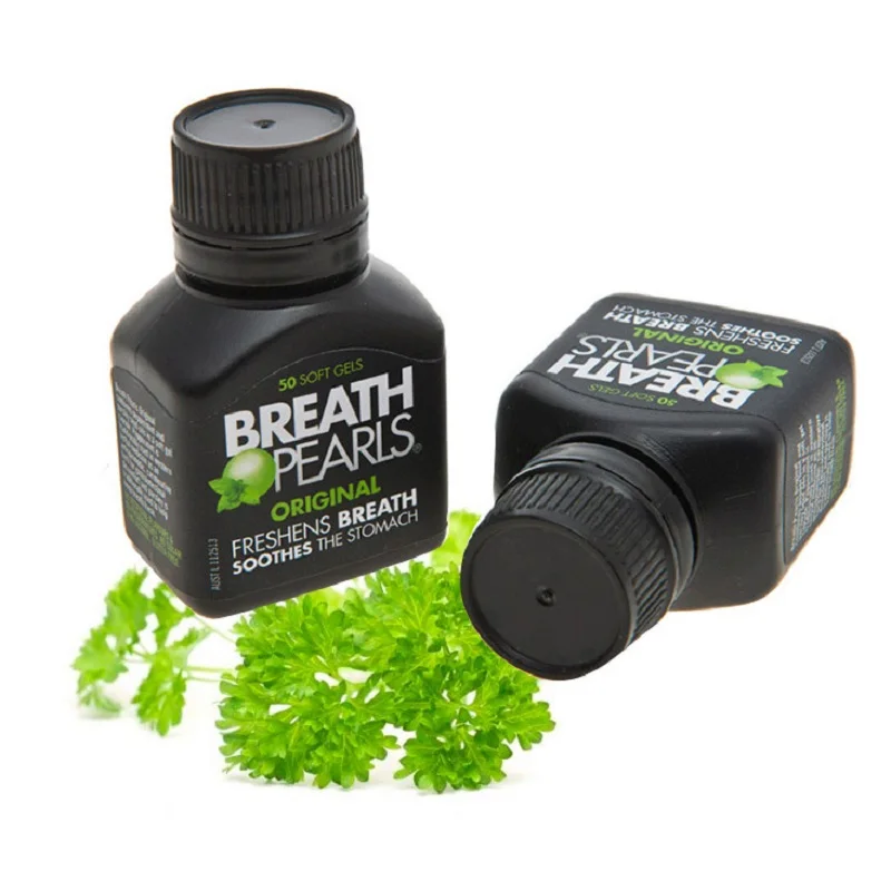 Refresca a Respiração Flavour para Hálito Fresco de Longa Austrália Respiração Pérolas Originais Softgels Hortelã Salsa Duração 50 8 Bronzeamento corporal