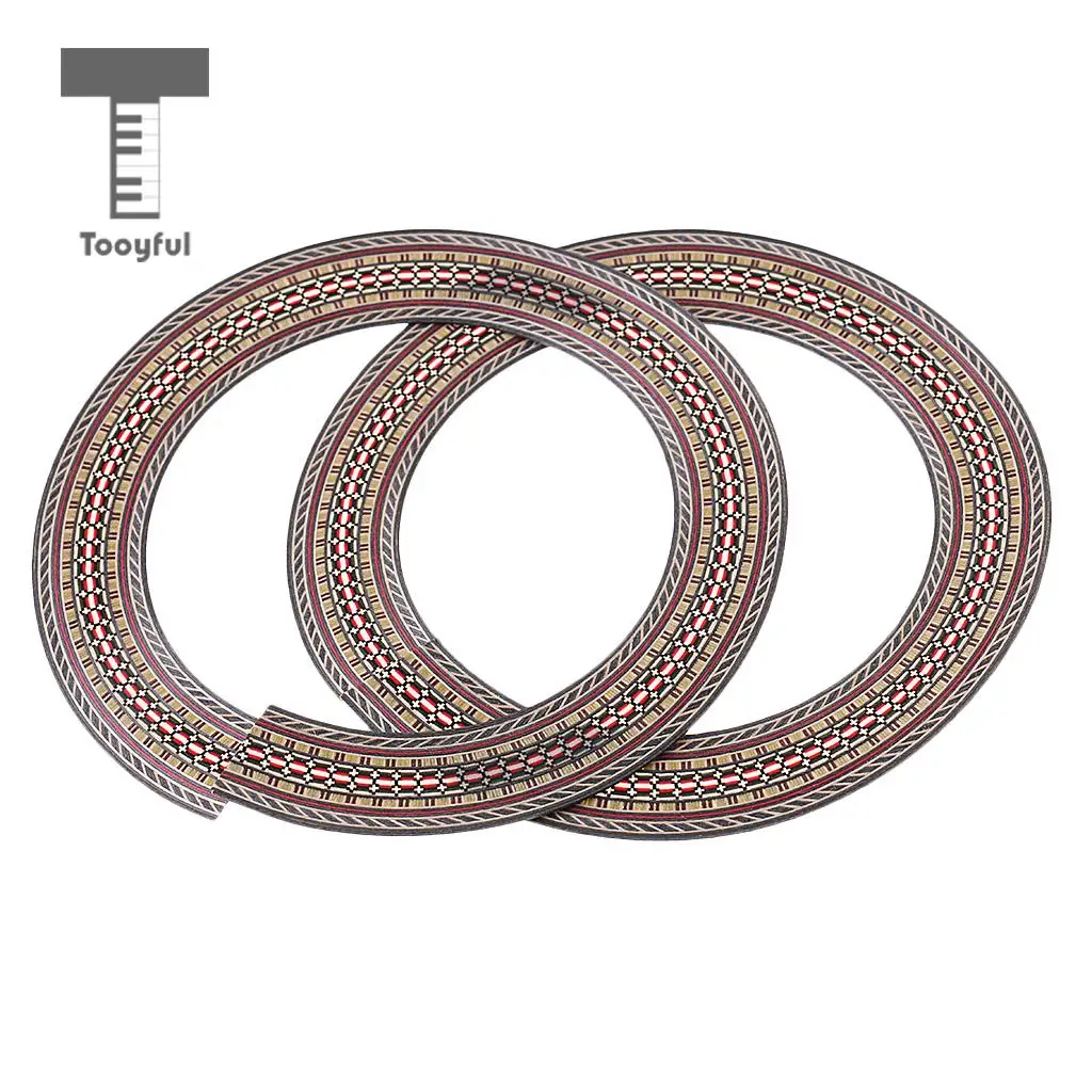 Tooyful 41'' Guitar Sound Hole Decal Soundhole Sticker Circle for Acoustic Guitar 3x