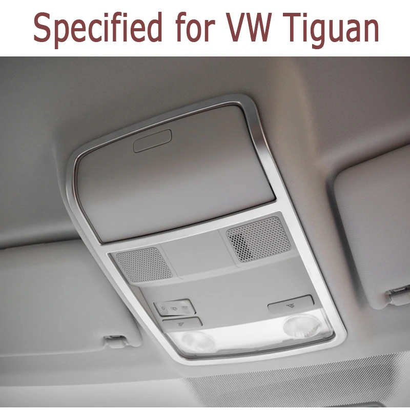 Для Volkswagen Tiguan mk1 аксессуары для VW Tiguan 2010 2011 2012 2013 АБС хромированная Лампы для чтения накладка автомобиля Стикеры