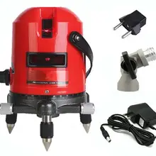5 линий 6 точек лазерный уровень 360 Поворотный крест лазерный нивелир можно использовать с наружный приемник