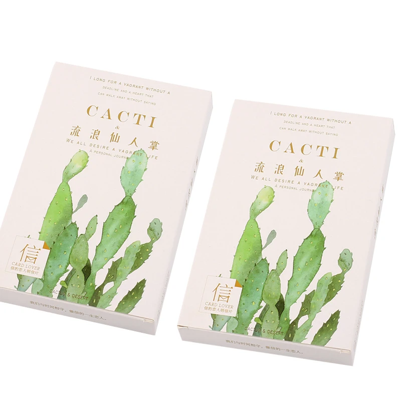 

30 Pcs/lot Green Plant Cactus Postcard Greeting Card Gift Birthday Card Message Card creative DIY gifts