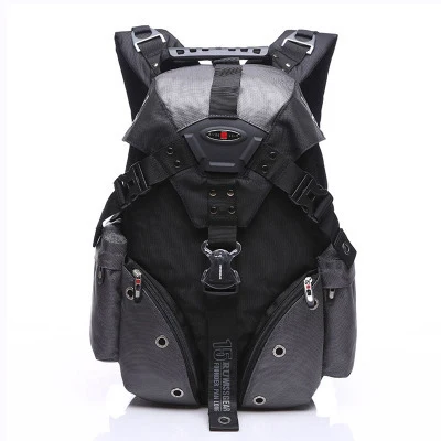 Ruishiaber, мужской рюкзак, водонепроницаемый, 15,6 дюймов, рюкзаки для ноутбука, швейцарский рюкзак для путешествий, мужской, Оксфорд, повседневный школьный рюкзак, Mochila - Цвет: Gray