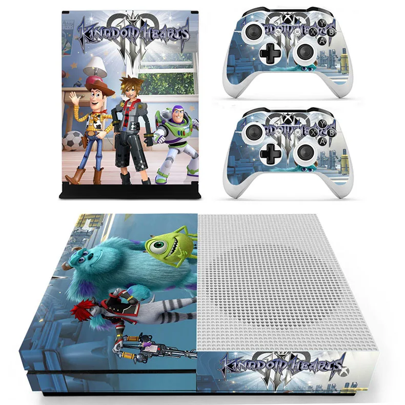 Наклейка с изображением Kingdom Hearts III для Xbox One S sticker s vinilo pegatina для Xbox one Slim Console и два контроллера - Цвет: YS-xboxoneS-1976