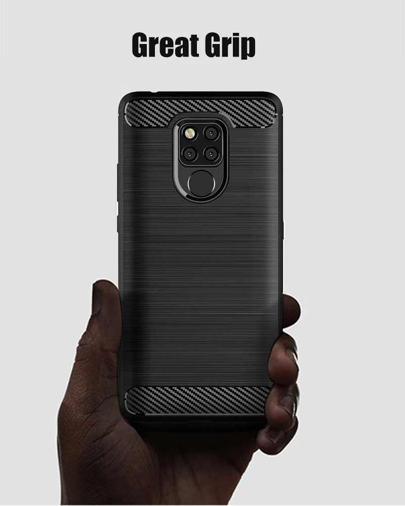 For Huawei Mate 20 Lite Case Armor Carbon Fiber Brushed Soft Cover For Huawei Mate 20 Pro X Mate20 ShockProof Phone Cases Shell (8)