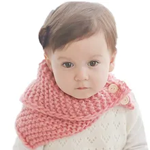 Унисекс осень-зима малыш вязание крючком Вязаный шарф; шаль-накидка, накидка теплый вязаный шарф для девочек, для мальчиков 0-4 лет, рождественские подарки
