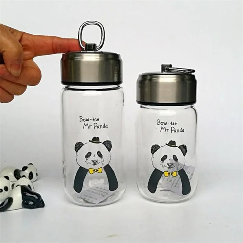 Fuchs L we B r Panda Hohe Qualit t Glas Tassen Kaffee Tasse Becher 