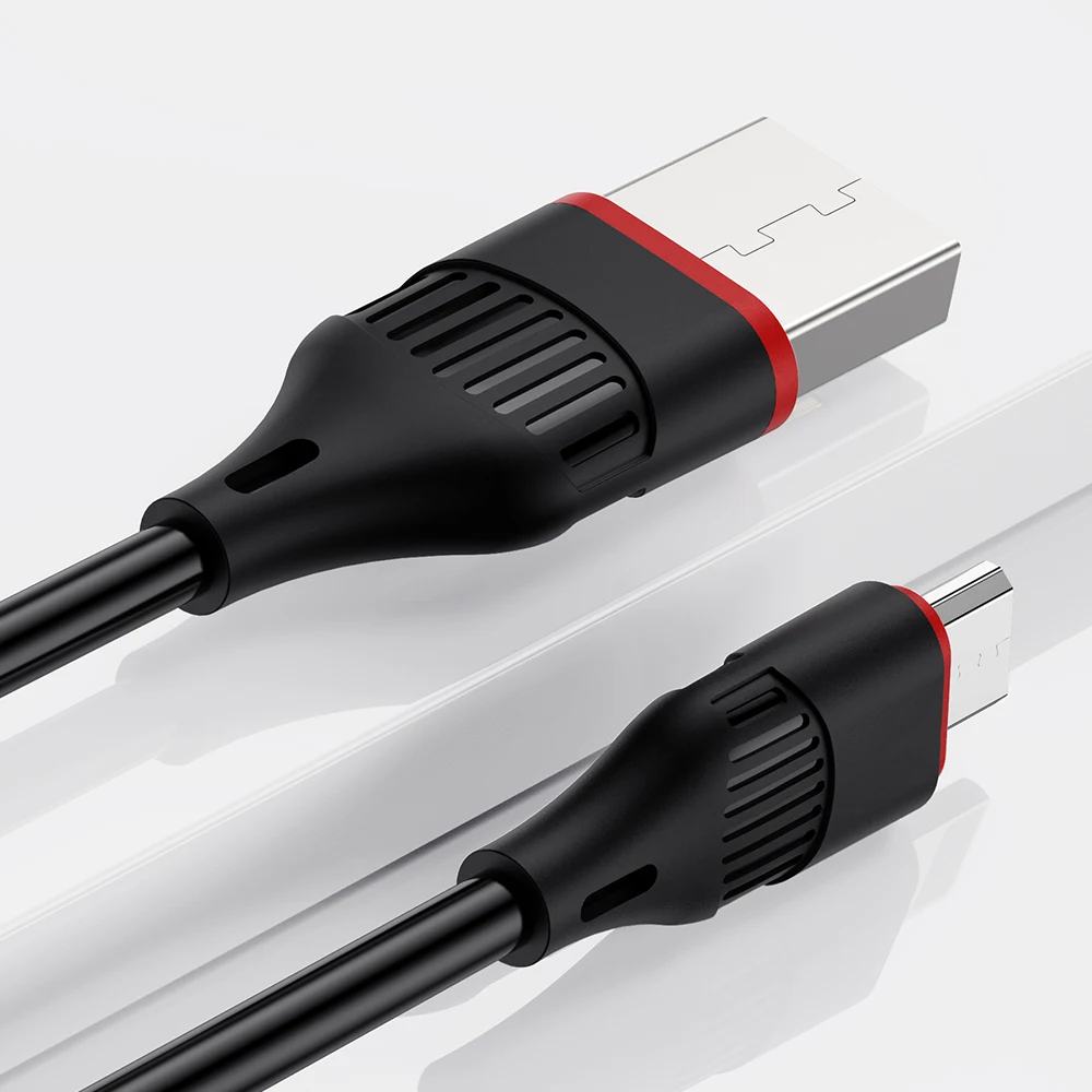 المصغّر USB كابل HOCO Borofone BX17 سريع تهمة USB كابل بيانات لسامسونج Xiaomi اللوحي شاحن هاتف محمول يعمل بنظام تشغيل أندرويد USB كابل شحن