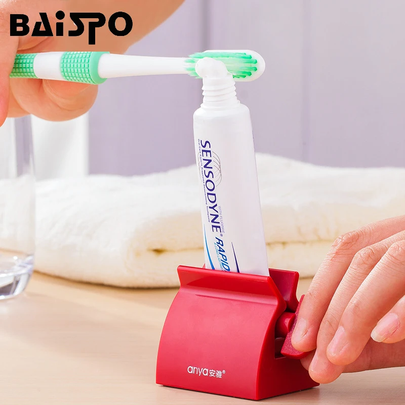 

BAISPO Multifunction Toothpaste Tube Squeezer Squeezer Toothpaste Easy Portable Plastic Dispenser Bathroom accessories sets