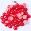 2/3/4/5/6/8/10/12/14mm cuentas acrílicas perla imitación media redonda plana Rojo Negro Rosa cuenta para hacer joyas accesorios DIY ► Foto 3/6