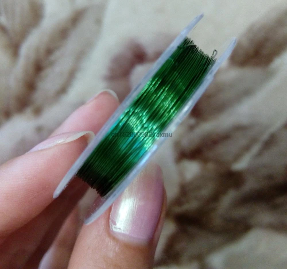 300 ролл 0.3 мм 20 м мягкий полезно прочный сплав Медный провод DIY Craft Бисер Провода