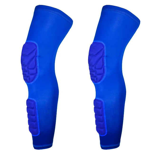 Children Long Basketball Knee Pads Kids Running Leg Sleeve Calf Protector Teenagers Sports Kneepad Football Shin Guard - Цвет: L