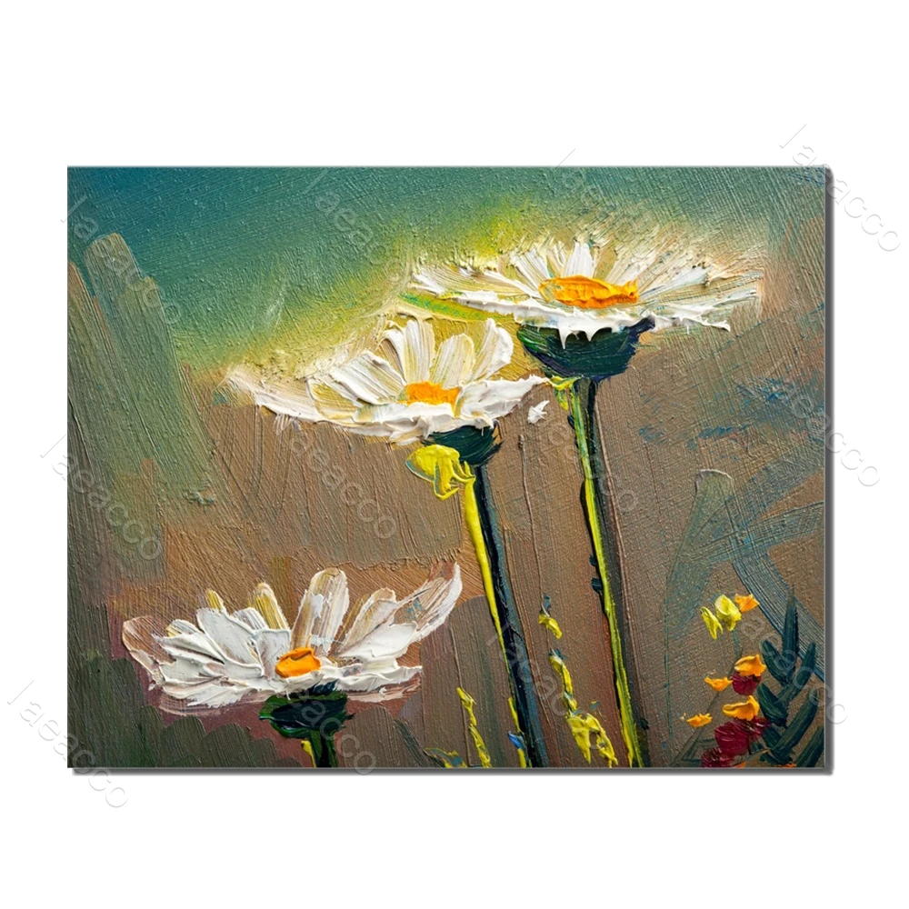 

Laeacco Nordic Style Painting in Canvas Flower Dandelion Prints and Posters Wall Artwork Living Room Bedroom Home Decor No Frame