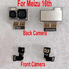 Лучшая Рабочая оригинальная Фронтальная маленькая фронтальная камера для Meizu 16 th 16th M882Q M882H большая основная задняя камера гибкий кабель для телефона часть