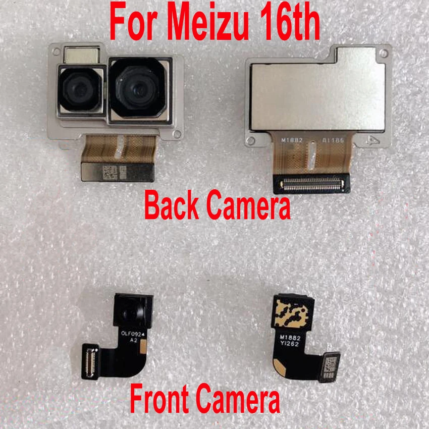 

Best Working Original Front Small Facing Camera For Meizu 16 th 16th M882Q M882H Big Main Rear Back Camera Flex Cable Phone Part