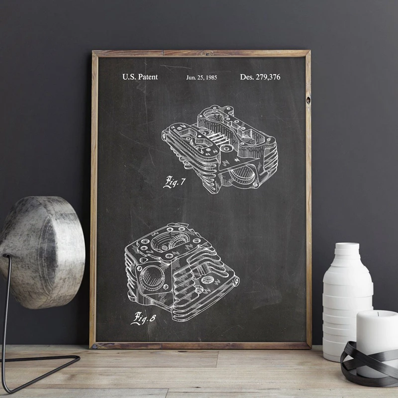 Motorcycle Parts Print