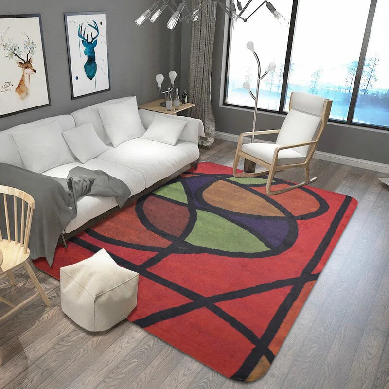  Bright Color Nordic Geometric Carpets For Living Room Home Decoration Bedroom Large Area Rugs Carpe - 32924913277