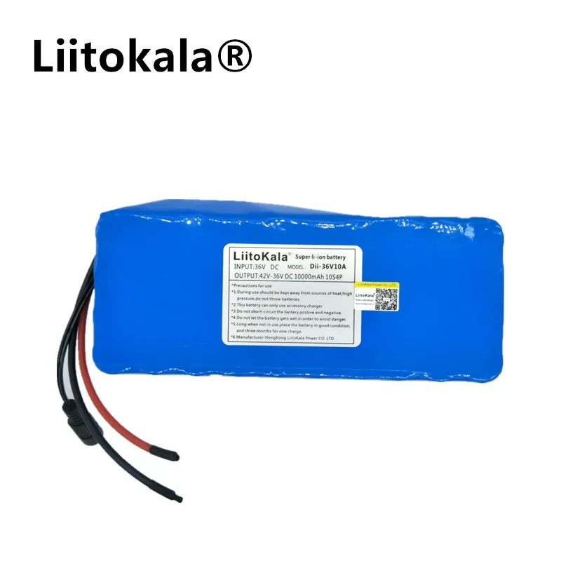 

HK Liitokala 36 V 10ah Lithium Battery High Capacity Mass package + do not include 42 v 2A chager