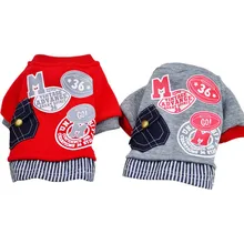 Classic Letter Pocket Pet Dog Warm Coat Clothes For Small Dog Clothes Fashion Cotton Large Dogs Teddy Pet Supplies