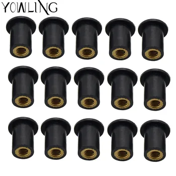 

M5 5MM Motorcycle Well Nuts Blind Fastener Rivet Fishing Nuts Windscreen Wellnuts for TMAX 500/530 XMAX 125/200/250/400 XT600