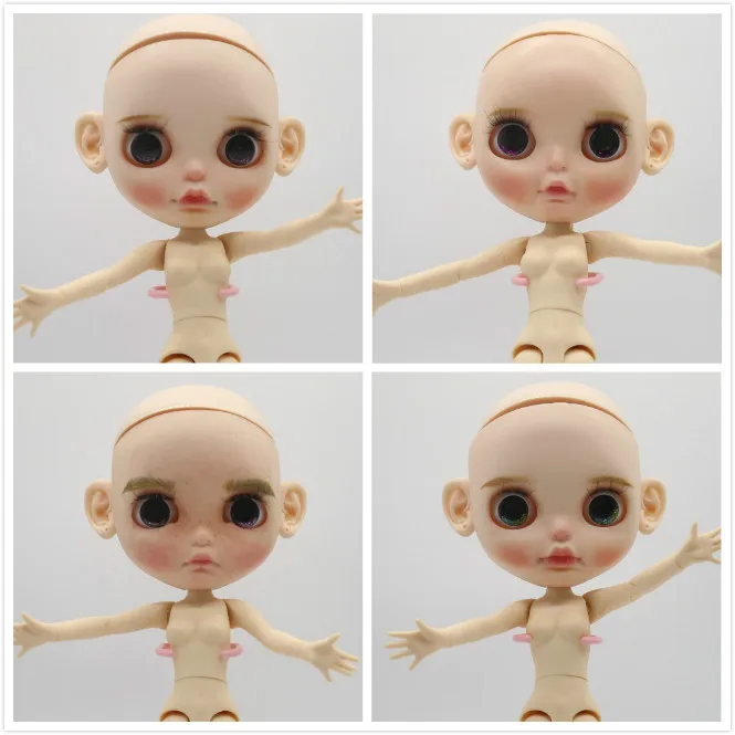 사용자 정의 인형 DIY 누드 blyth 인형 공동 바디 소녀를위한 머리카락 없음 20180327   귀여운 인형(옷은 포함되지 않음)