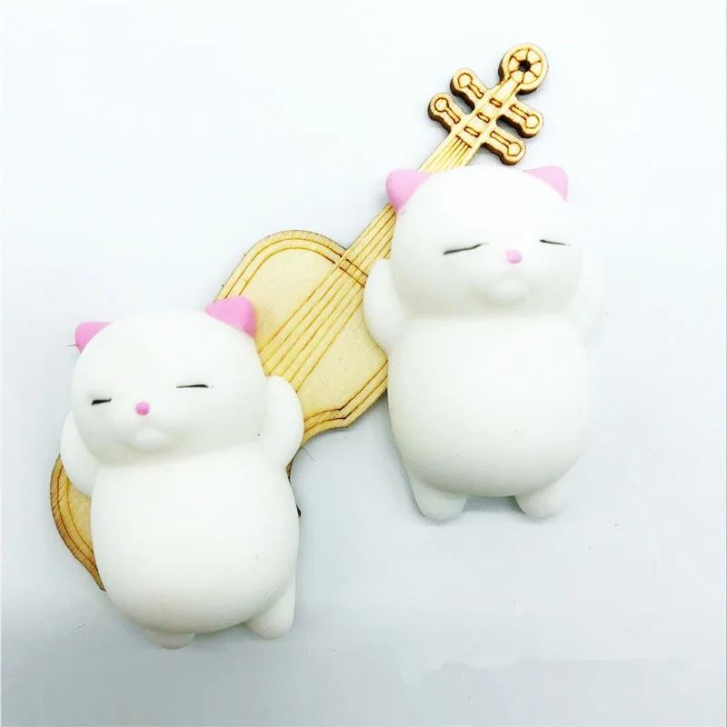

1 Pcs Stress Relief Squeeze Toys for Children Adult Decompression Ball Fun Antistress Birthday Xmas Funny Gift Cat Doll Squishy