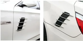 

2 Pieces Car Sticker shark gills outlet for Audi a4 a3 q5 q7 a5 b6 b8 a6 c5 b7 c6 audifonos bluetooth accessories