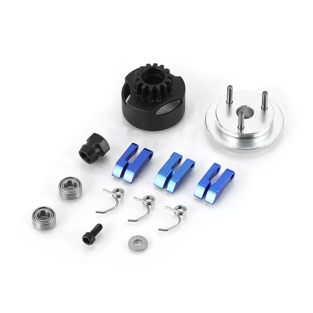 

Clutch Bell HPI 14T Gear Assembly Clutch Shoes Badminton Flywheel Springs Cone And Motor Nut For 1/8 RC Car Spare Parts HSP HOT!