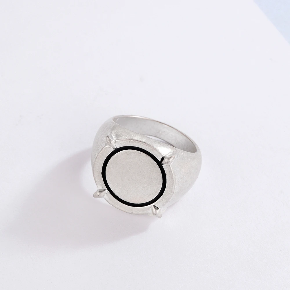 Эмалированное кольцо "Божья коровка" для мальчиков и девочек, ювелирные изделия в стиле панк, вечерние кольца, простые кольца, милые серебряные и черные кольца для мужчин, подарок, аксессуары